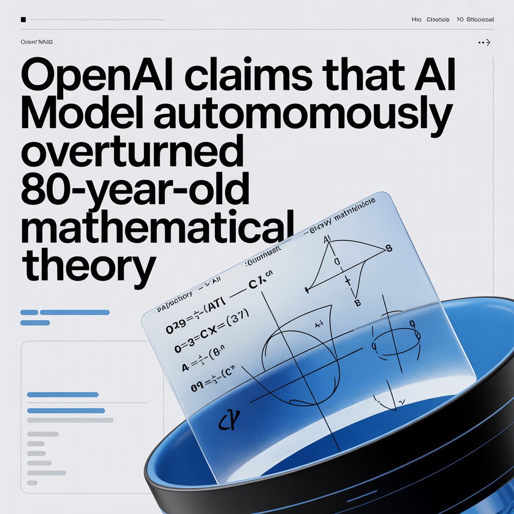 Η OpenAI υποστηρίζει ότι AI μοντέλο ανέτρεψε αυτόνομα μαθηματική θεωρία 80 ετών