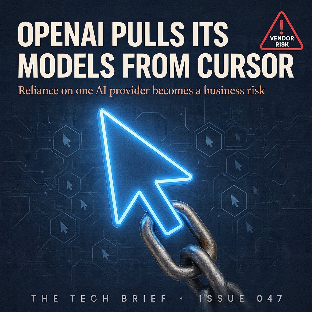 Η OpenAI αποσύρει τα μοντέλα της από το Cursor – Η εξάρτηση από έναν πάροχο AI γίνεται επιχειρηματικός κίνδυνος